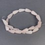 Rose Quartz Beads Natural Stone Drop, Diameter 19x10+- Hole, Diameter 1mm+-, Length 42cm+