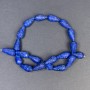 Lapis Lazuli Beads Natural Stone Drop, Diameter 19x10+- Hole, Diameter 1mm+-, Length 42cm+