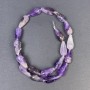 Amethyst Beads Natural Stone Drop, Diameter 19x10+- Hole, Diameter 1mm+-, Length 42cm+