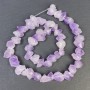 Amethyst Beads, Natural Raw Stone Nuggets, diameter 12-18mm+/- hole diameter 1.5mm+/-, length 39cm+