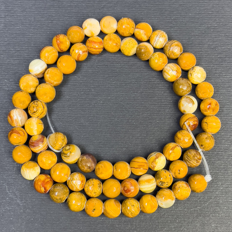 Onyx Beads Smooth Round, Diameter 8.5mm+/-, Hole 1.5mm+/-, Length 38cm+