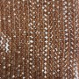 Czech Crystal Beads on Fishing Line, Brown Transparent Faceted Rondelle, Diameter 8x6mm +/-, Length 40cm+