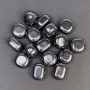 Natural Hematite gemstone faceted nuggets without hole 15-17×12-15 mm (+-) (per 100 g ±)