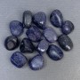Blue aventurine tumbled without hole, blue sand processed natural roughs 15-21x9-16 mm (+-) per 100 g