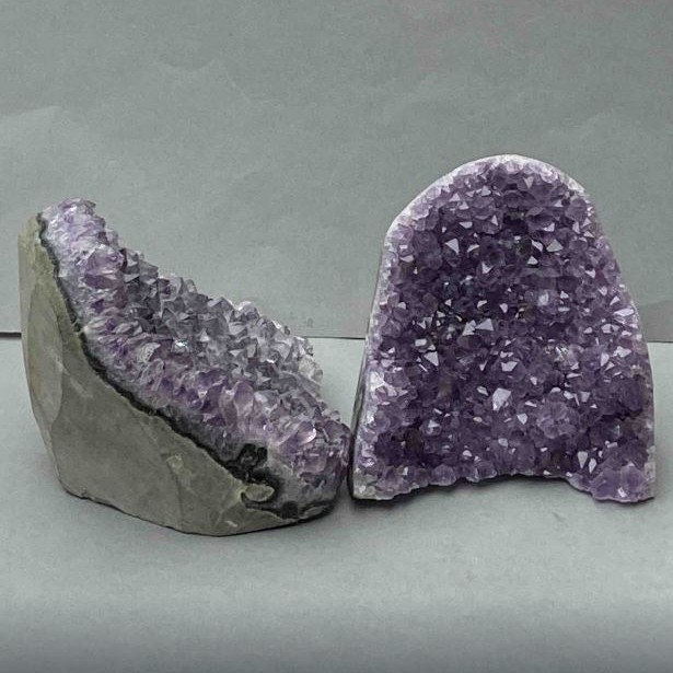 Price per 100g. Decorative natural amethyst druzy geode weight from 500g
