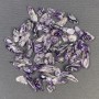 Price per 100g. Natural Amethyst chip, faceted, no hole, size ~7x20mm