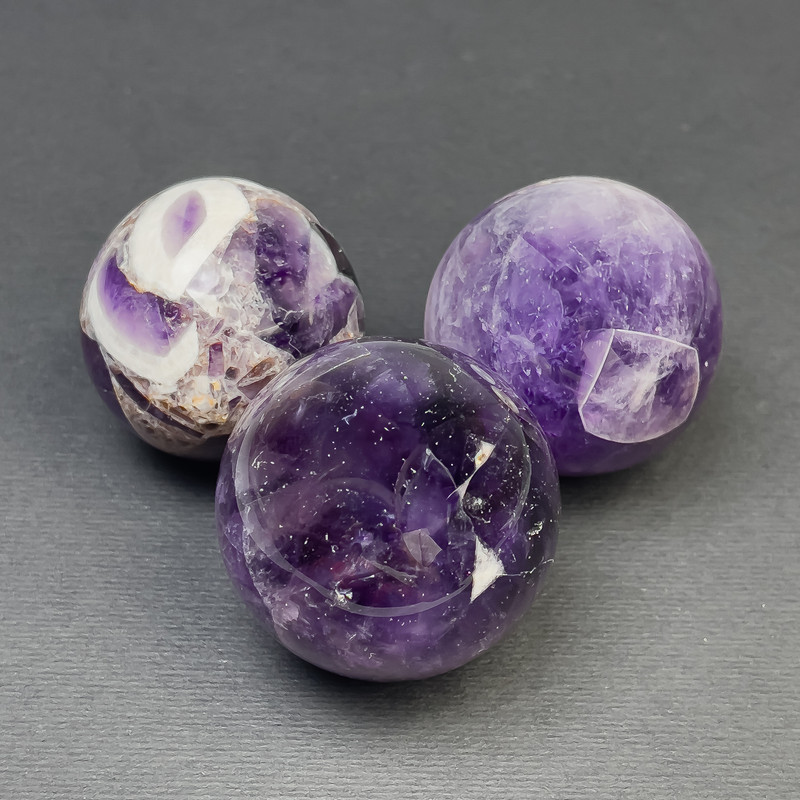 Price per 100g. Decorative natural stone sphere Amethyst, size ~34mm± ~weight 30g