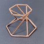 Display stand for souvenir sphere, copper colour, approx. 40×38×55mm
