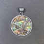 Pendant Ha-liotis Eagle silver metal, diameter 32mm+