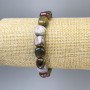Jasper Rolled Bead Bracelet 10x9mm+-, length 18cm+- stretch