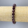 Garnet Bracelet smooth beads, 8mm diameter ±, length 18cm ± Stretch