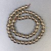 Smoky Topaz Faceted Round Beads 8mm on Thread, 32cm+ Length