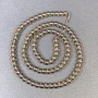 Smoky Quartz Beads, smooth ball 4.5mm+- on a string, length 37cm+
