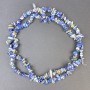 Lapis Lazuli Beads 7–11x3mm on Thread, 80 cm length