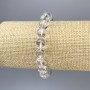 Rock Crystal Bracelet, smooth round beads, diameter 10mm+-, length 18cm+- stretch