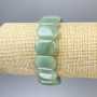 Jade Bracelet, rounded link, diameter 19x13mm+-, length 18cm+- stretch