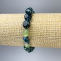 Agate Bracelet, tumbled, diameter 10x9mm+-, length 18cm+- stretch