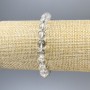 Rock Crystal Smooth Bead Bracelet, diameter 8mm+-, length 18cm+- stretch