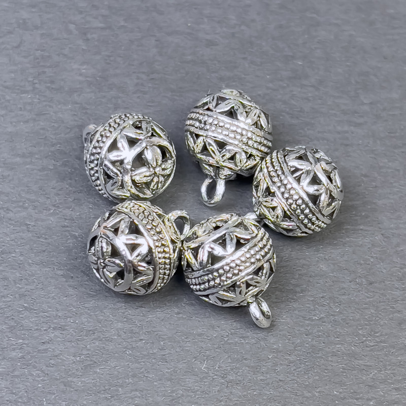 Finishing Findings Pendant colour of metal silver, diameter 10x13, 5mm± packaging 5pcs