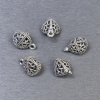Three‑facet Pendant in Silver Colour, 8×11mm diameter, packaging 5 pcs