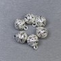Hardware Pendant colour finish: silvered metal, diameter 8×11mm± packaging 6pcs