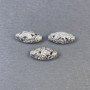 Bead Finding Inlay Bead, metal colour Silver, diameter 18×8mm± hole, diameter 2mm± packaging 3 pcs