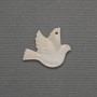 Pendant Charm Dove made from natural mother-of-pearl 19×23mm+