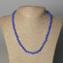 Lapis Lazuli Necklace (piece) smooth bead, diameter 6mm±, length 50mm± with clasp