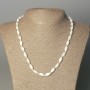 Mother-of-P pearl Nugget Necklace 12×6 mm, length 50 mm