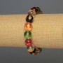 Bracelet Glass smooth beads, diameter 12mm±, 18cm±, stretch