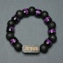 Bracelet with Wooden Beads, bead diameter 12mm±, wooden insert diameter 25x11mm±, 18mm±, stretch