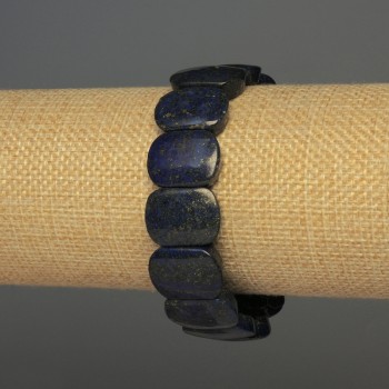 Lapis Lazuli Bracelet link, diameter 18×13mm±, length 18cm± stretch