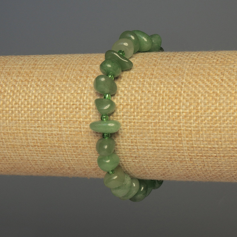 Nephrite Bead Bracelet, faceted, diameter 9-12×6mm, stretchy, length 18cm±