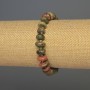 Heliotrope Bracelet, Tumbled Beads, Diameter 10x5mm+/-, Length 18cm+/- Stretch