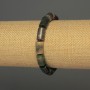 Bracelet Moss Agate Cylindrical, Ø 12×8 mm ±, length 18 cm ± stretch