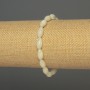 Bracelet Mother-of-Pewter Pearl grain, diameter 12x6mm +-, length 18cm +- stretch