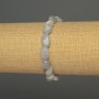 Blue Agate tumbled bracelet, 8-10x8mm, stretchy, 18cm long