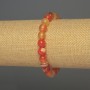Agate Bead Bracelet smooth round 8mm dia. ± 18cm length stretch