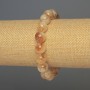 Bracelet Citrine smooth beads, diameter 11mm±, length 18cm± stretch