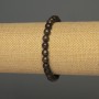 Bronzite Bracelet Smooth Bead, 6mm diameter ± 18cm ± Stretch