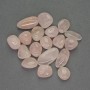 Pink Quartz tumbled chips without hole 11-20x10mm+- (per 100g+-)