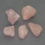 Natural Pink Quartz Crystals, cut natural nuggets with no hole 25-30x16-22mm+- (per 100g+-)