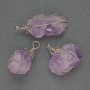 Amethyst Pendant in Silver Wire Weave, diameter 25×27mm±, length 37mm±
