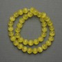 Cat's Eye Beads Yellow 10mm Acrylic (per bead) on fishing line, length 38cm+