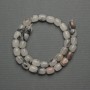 Agate Barillo Beads, 10x8mm diameter, on cord, length 38cm+
