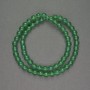 Chrysoprase Beads, smooth Round, 6 mm ± diameter, on thread, length 38 cm+