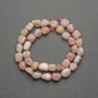 Morganite Beads, Rose Opal Tubular Beads 11×10mm ± on Thread, 40cm+ Length