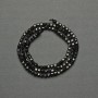 Tourmaline Beads, faceted cube 3mm+, on thread, length 40cm+