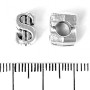 Pandora-Style "Dollar" Bead 11x7mm, 5mm Hole, 20g Pack ±9pcs