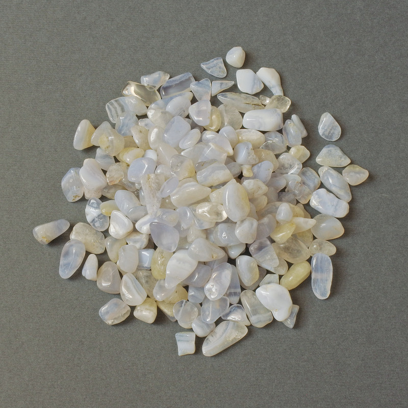 Blue Lace Agate Chips, un-drilled, 8-14×5-8mm, (per 100g)